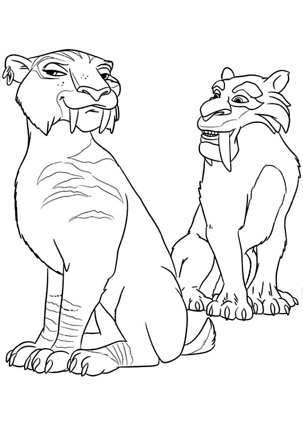 600x841 The Animals Of The Ice Age Diego Falling In Love Coloring Pages
