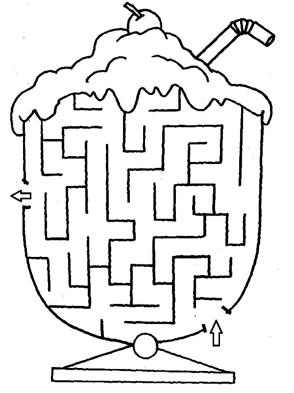 600x803 Ice Cream Sundae Coloring Pages