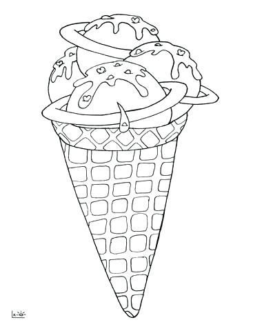 367x480 Ice Cream Coloring Pages Click To See Printable Version Of Space