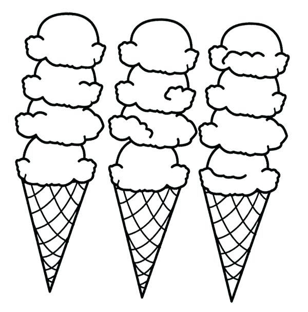 600x608 Ice Cream Coloring Pictures