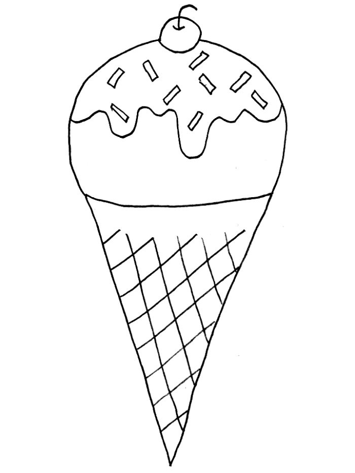 700x933 Printable Coloring Pages Ice Cream Cone For Kids