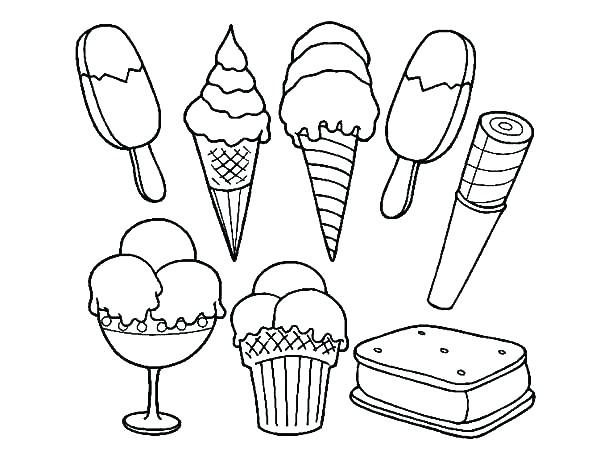 600x464 Ice Cream Cone Coloring Page Ice Cream Pictures Coloring Pages As