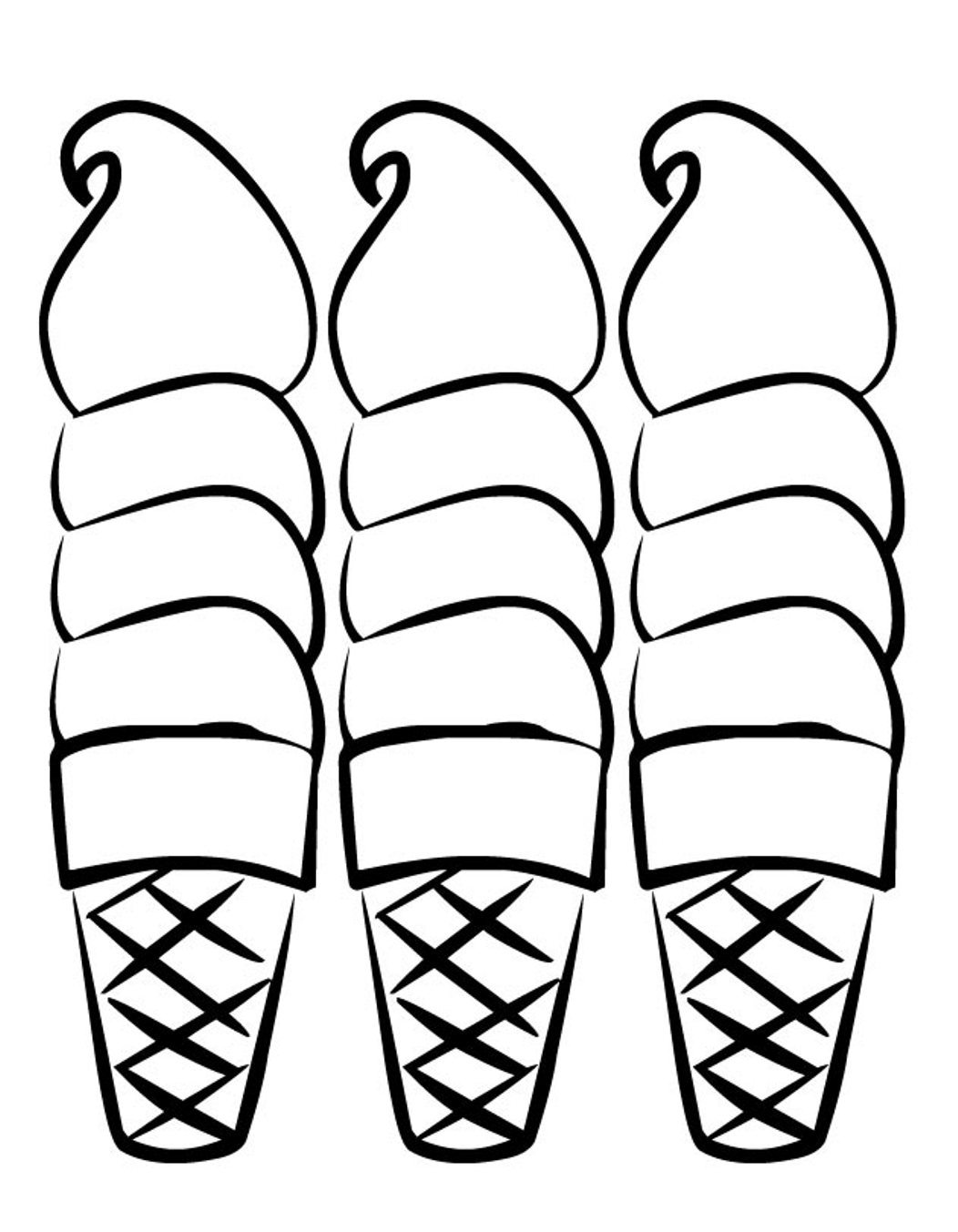 1052x1353 Luxury Ice Cream Cone Printable Coloring Pages