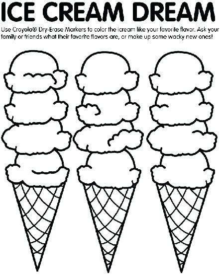 442x560 Confidential Ice Cream Cone Coloring Sheet Page Crayola Com