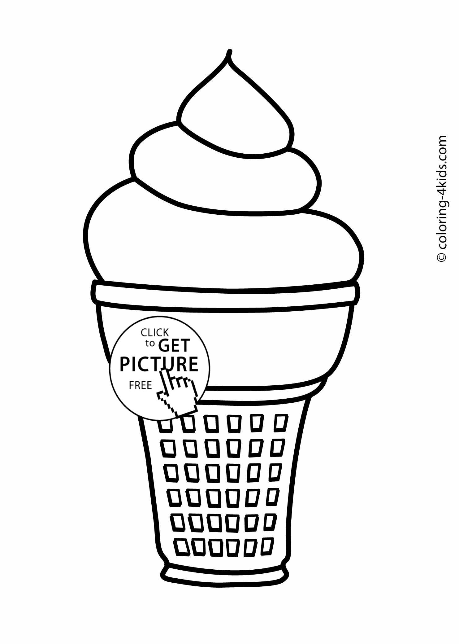 1483x2079 Ice Cream Coloring Pages For Kids, Printable Coloing