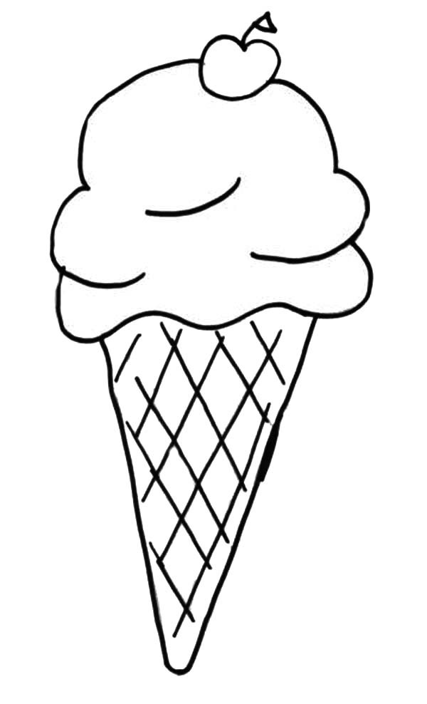 600x988 Ice Cream Sundae Coloring Page Ice Cream Cone Coloring Sheet