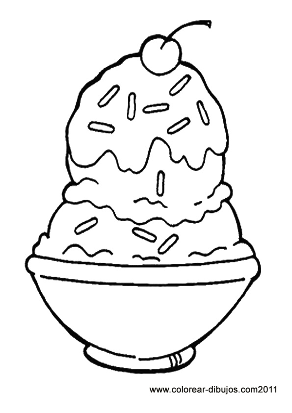 595x842 Sundae Coloring Page Ice Cream Sundaes Colouring Pages Ice
