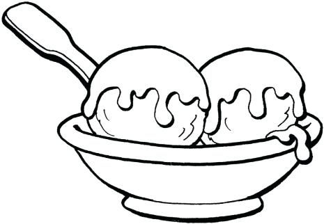 465x322 Ice Cream Sundae Coloring Template And Ice Cream Coloring Pages