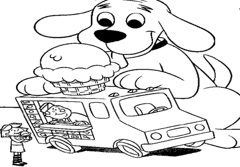 476x333 Ice Cream Truck Coloring Pages Page Image Clipart Images