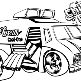 268x268 Coloring Pages Ice Cream Truck Archives
