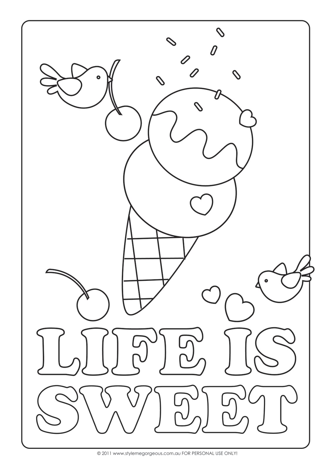 1131x1600 Ice Cream Coloring Pages