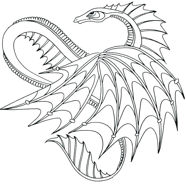 600x600 Dragon Coloring Page Dragons Chinese Dragon Coloring Pages Easy