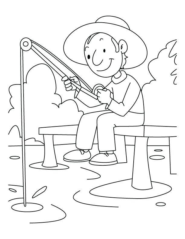 612x792 Ice Fishing Coloring Pages