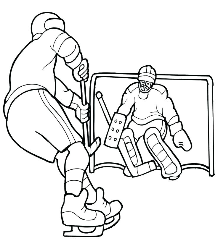 736x842 Hockey Player Coloring Page Ice Hockey Player Coloring Page