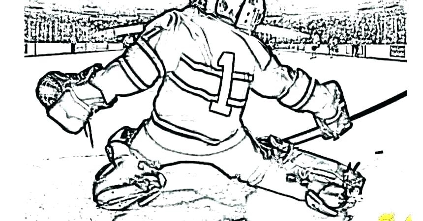 860x450 Ice Hockey Coloring Pictures Goalie Pages Colouring Fresh For Col