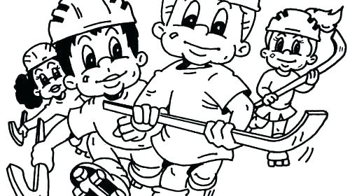 500x280 Hockey Coloring Book