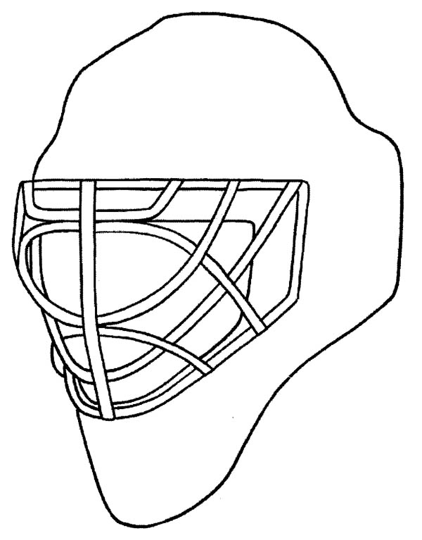 600x767 Hockey Goalie Mask Coloring Pages Coloring Page For Kids