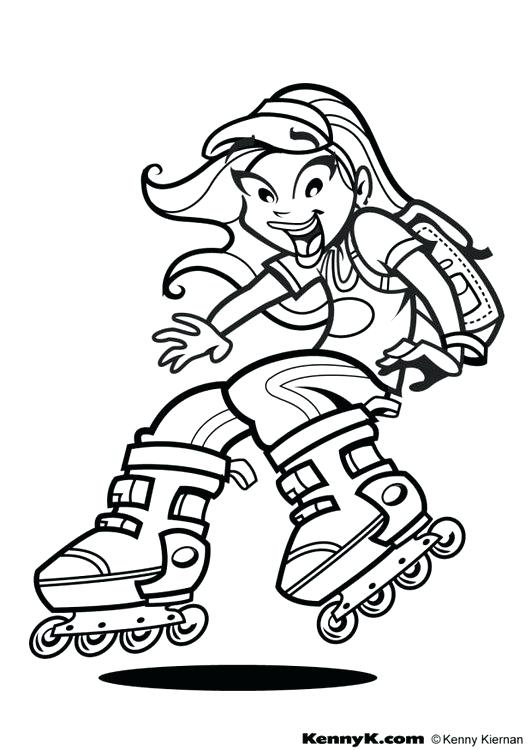 531x750 Skating Coloring Pages Roller Skate Coloring Pages Free Coloring