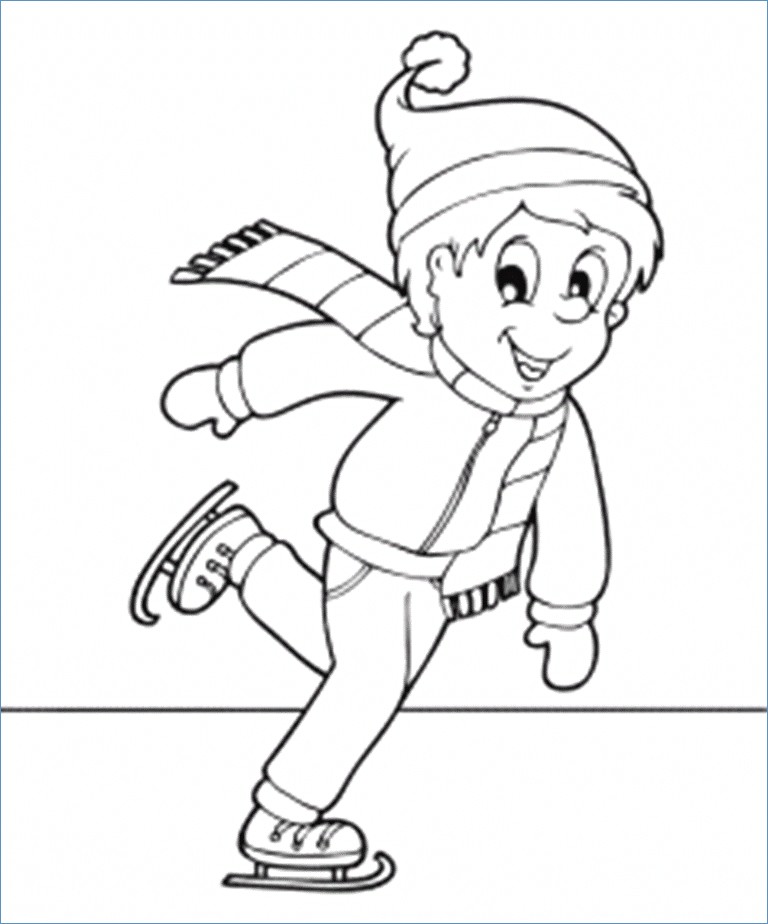 768x924 Snowball Fight Winter Coloring Pages
