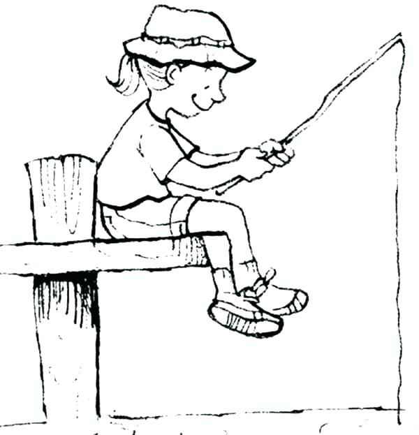 600x623 Fishing Pole Coloring Page Click The Penguin Near Iceberg Coloring