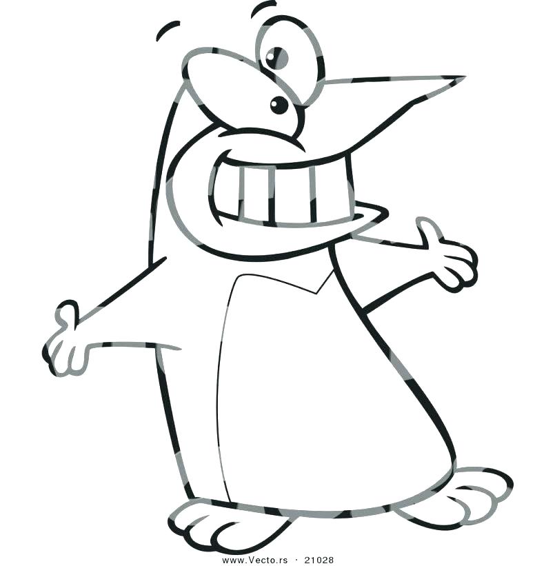805x821 Penguin Color Page Penguin Standing On Iceberg Coloring Pages