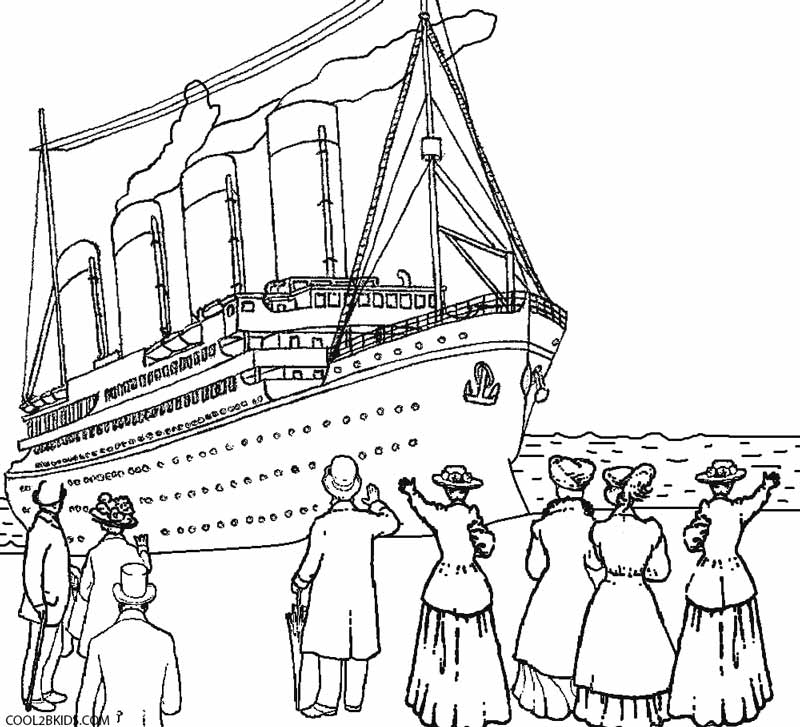 800x727 Printable Titanic Coloring Pages For Kids