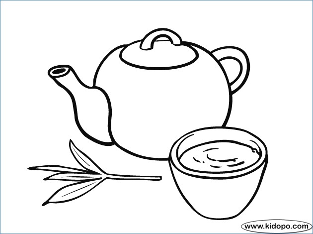 630x470 Modern Cartoon Coffee Cup Coloring Page Picture Collection