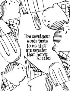 232x300 Summer Inspired Free Coloring Pages With Bible Verses
