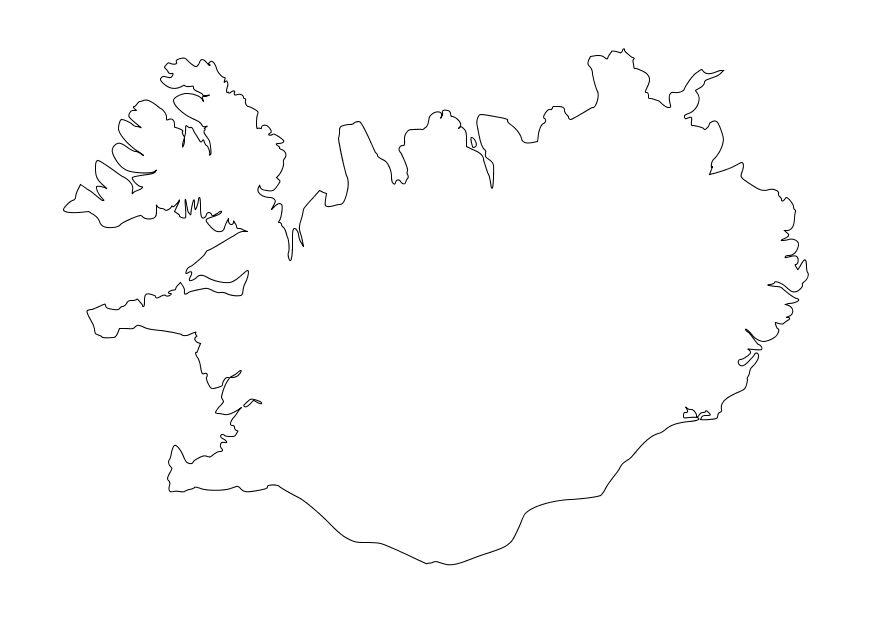 875x620 Coloring Page Iceland