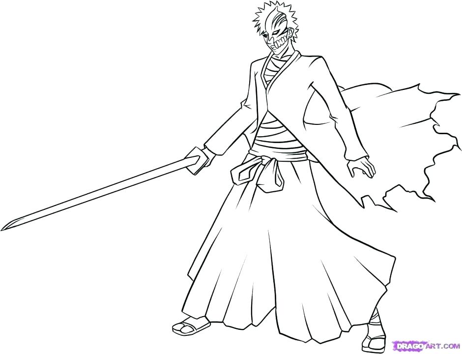 940x720 Ichigo Coloring Pages Coloring Pages Bleach End
