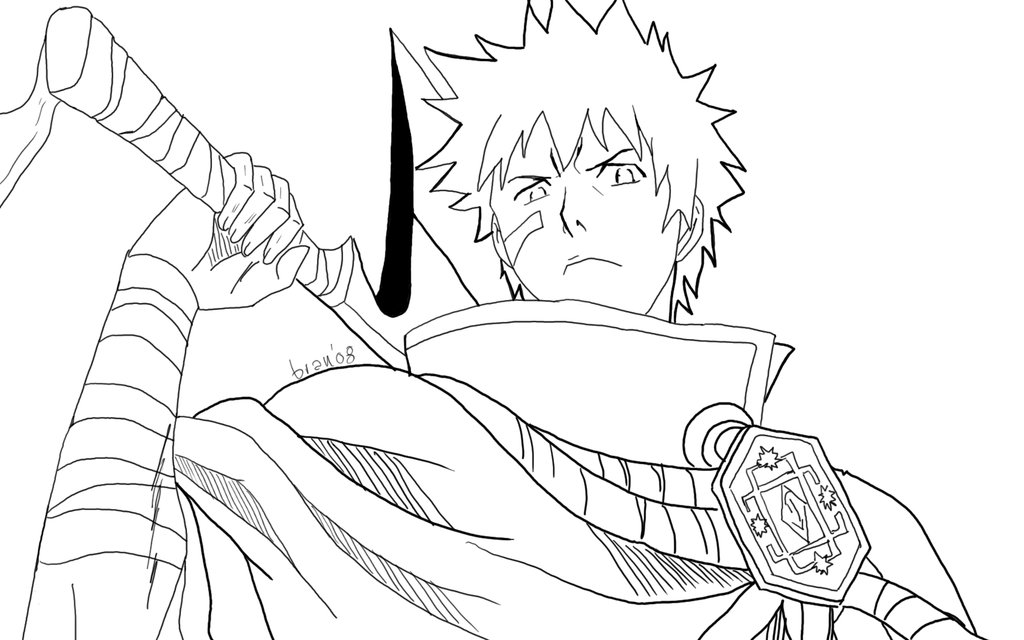 1024x640 Bleach Ichigo Coloring Pages