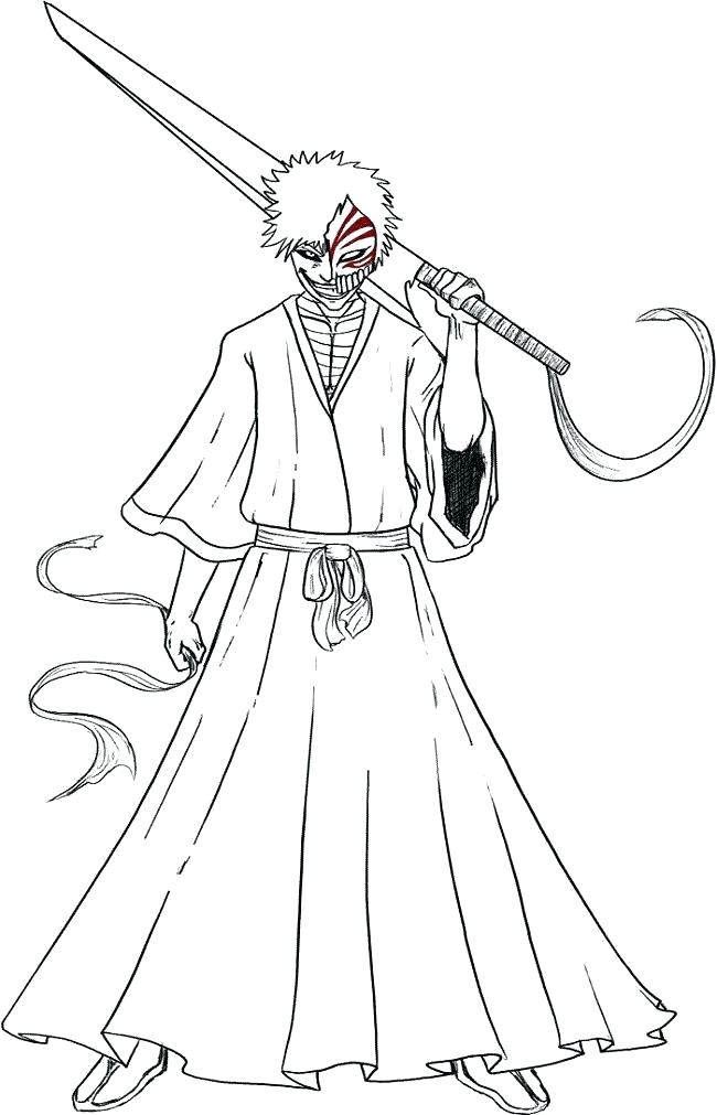 650x1011 Ichigo Coloring Pages Bleach Coloring Pages Bleach Coloring Pages
