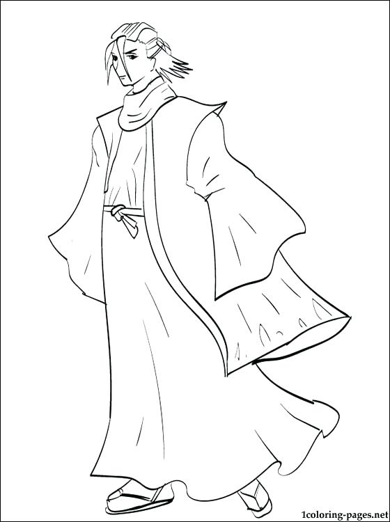 560x750 Coloring Ichigo Coloring Pages Sad Anime Boy A Kurosaki Ichigo