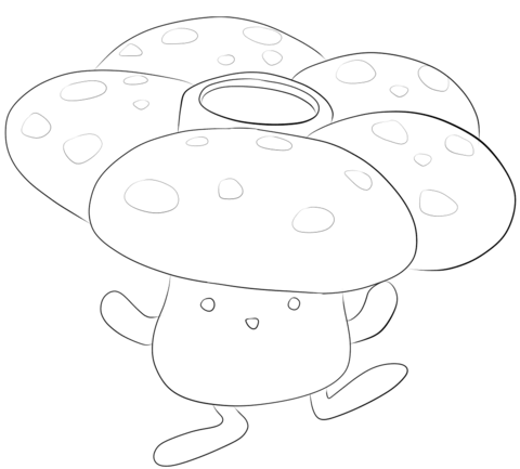 480x433 Vileplume Coloring Page Go