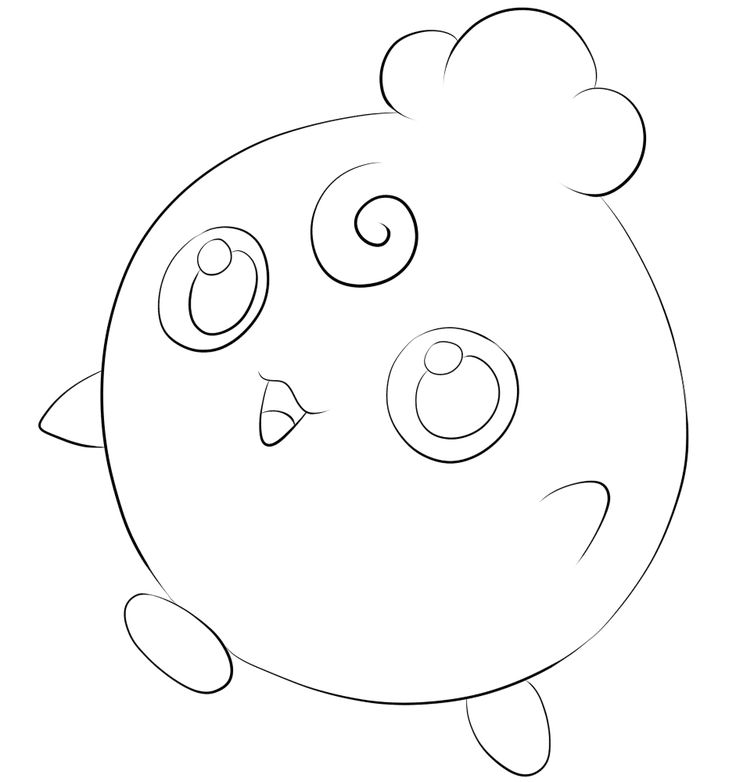 Happiny Coloring Page Coloring Pages