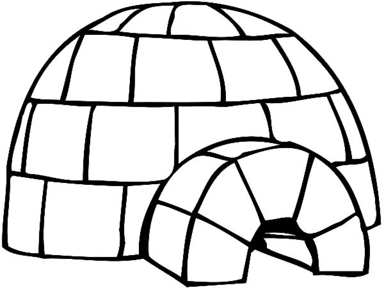 1280x960 Igloo Coloring Page Newyork Rp Igloo Coloring Page Download