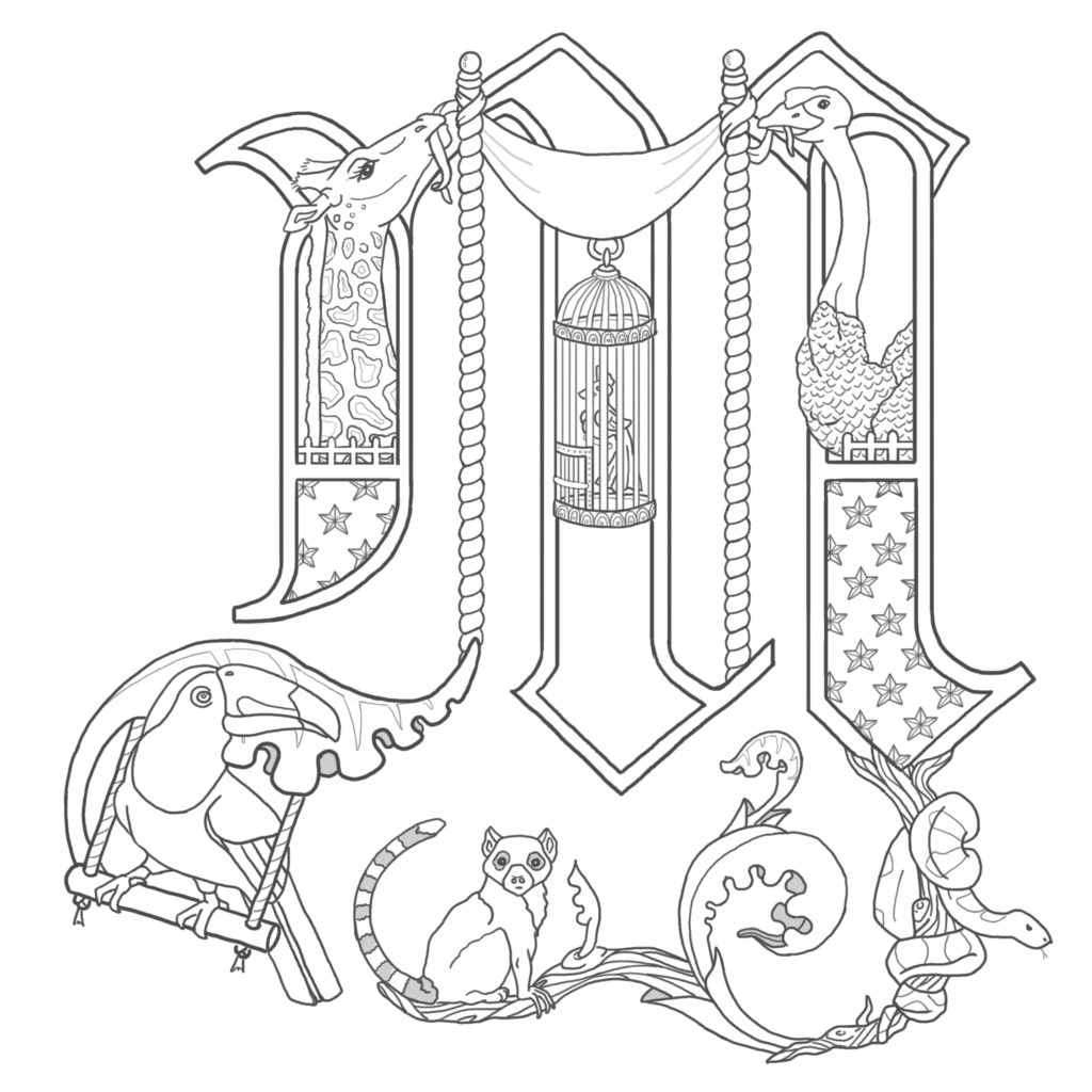 1024x1024 Limited Medieval Illuminated Letters Coloring Pages Manuscript
