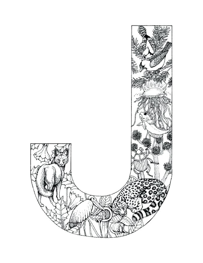 698x903 Illuminated Letters Coloring Pages Detailed Coloring Pages