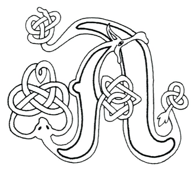 671x591 Medieval Illuminated Letters Coloring Pages Professional