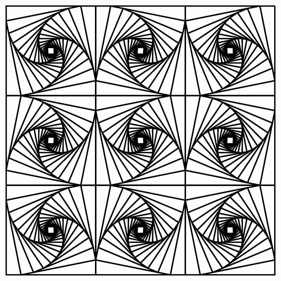 941x941 Fancy Optical Illusion Coloring Pages About Remodel Outstanding