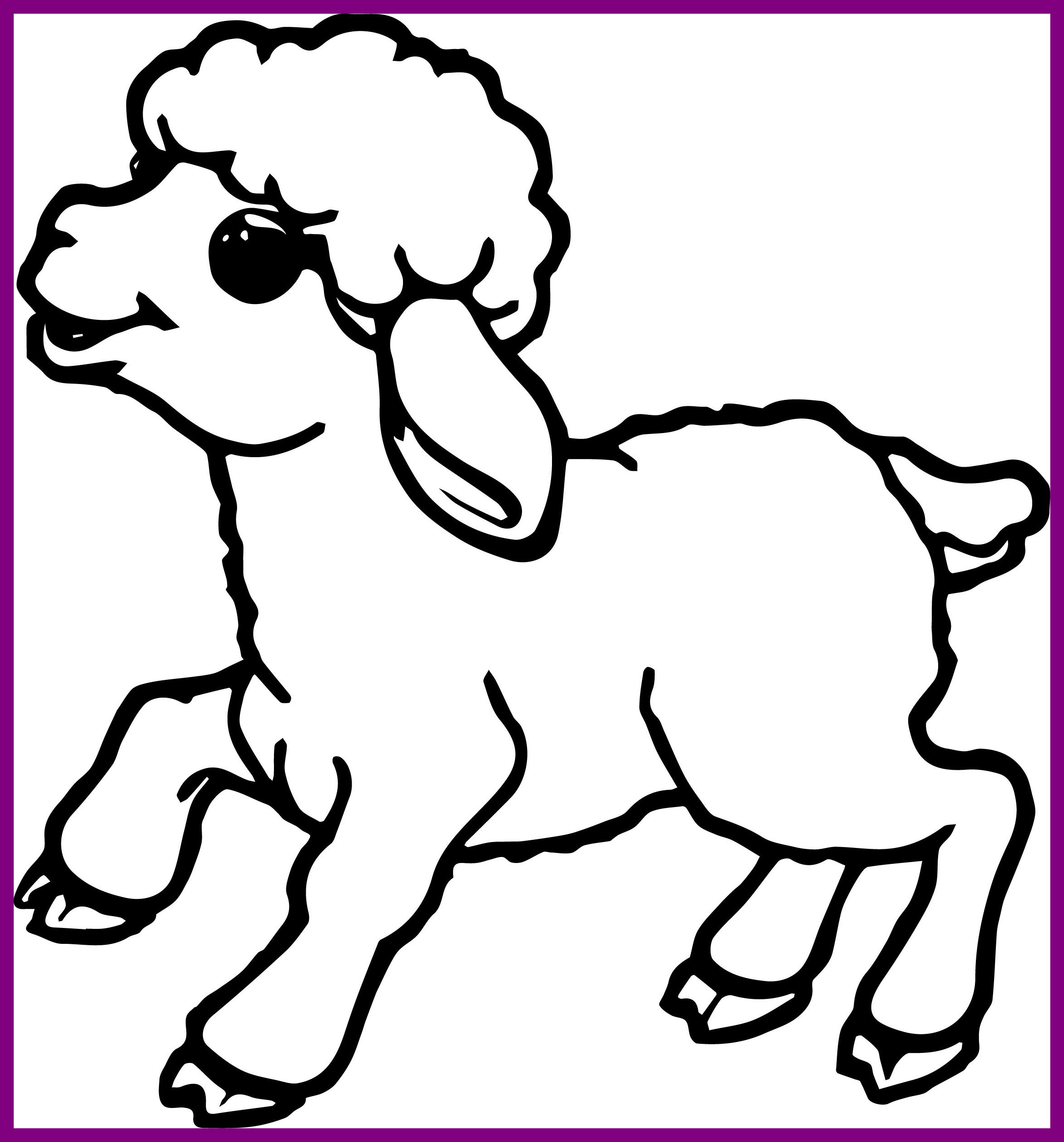 2342x2513 Best Cute Small Sheep Coloring Page Wecoloringpage Pics Of Pet