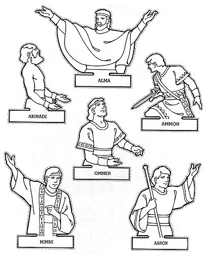 407x500 Alma And The Sons Of Mosiah Coloring Sheet