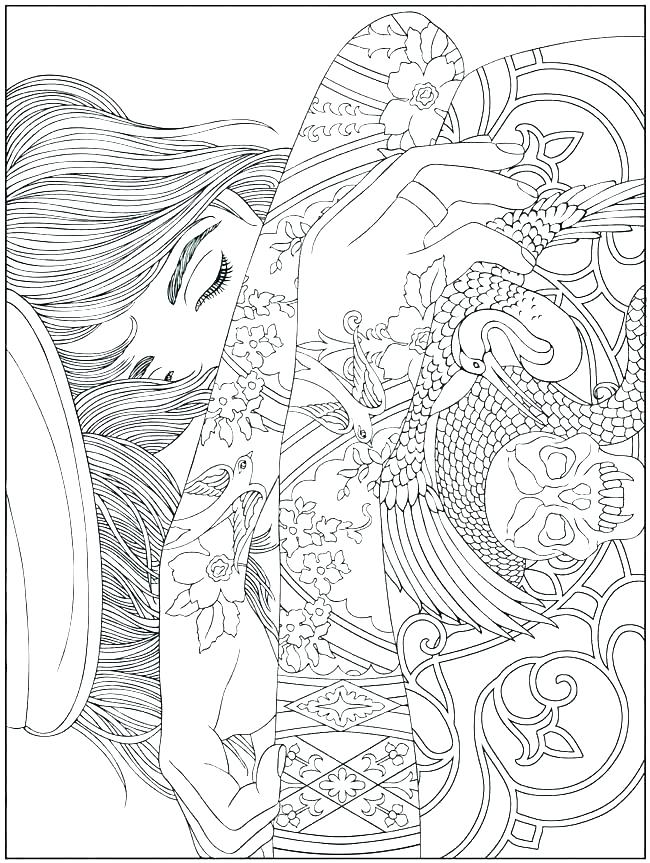650x863 Detailed Coloring Pages Printable Coloring Pages For Adults Free