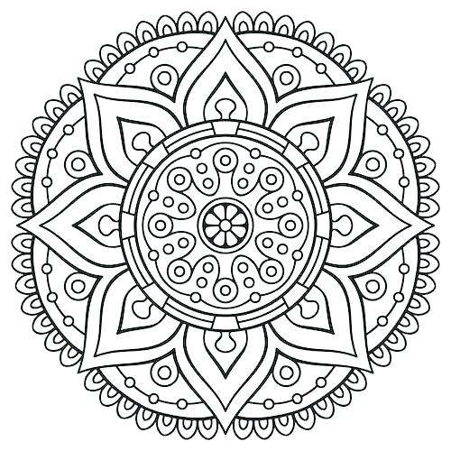 500x500 Free Printable Mandala Coloring Pages For Adults With Free Mandala