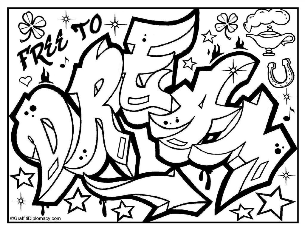 1023x771 Graffiti Coloring Pages Good Graffiti Coloring Pages Imagine