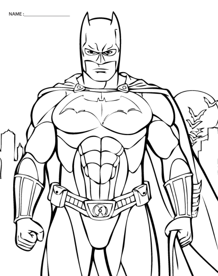720x910 Coloring Batman Coloring Pages Online
