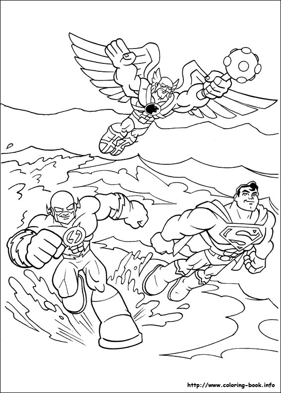 567x794 Super Friends Coloring Picture