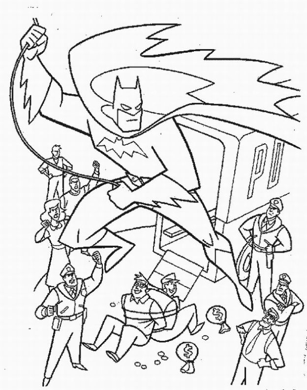 624x792 Batman Brave And The Bold Coloring Pages Color Bros