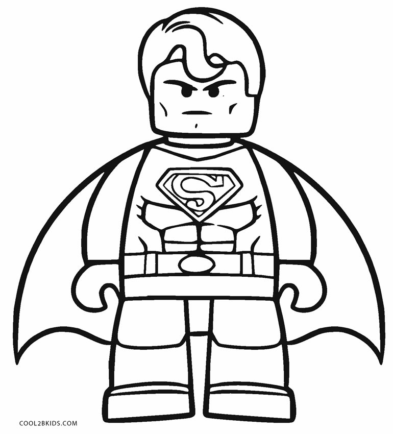 770x850 Free Printable Superman Coloring Pages For Kids