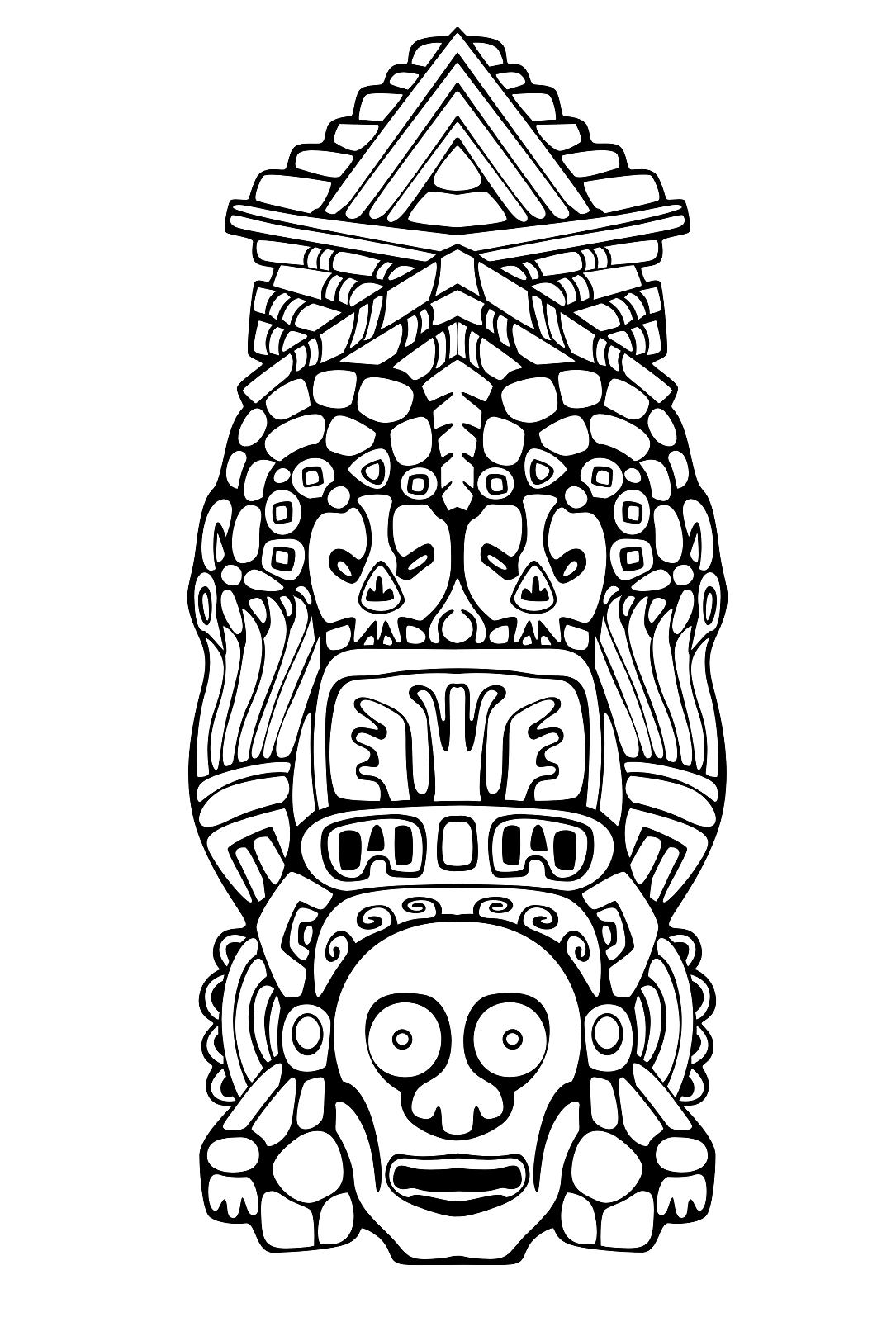 1085x1624 Totem Inspiration Inca Mayan Aztec